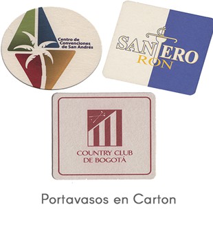 Portavasos en Carton